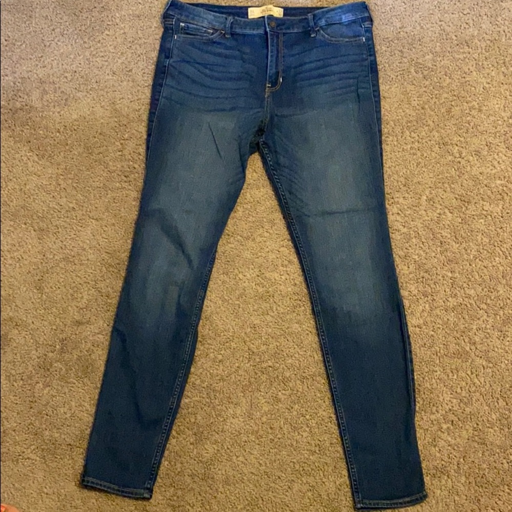 hollister super skinny high rise jeans
